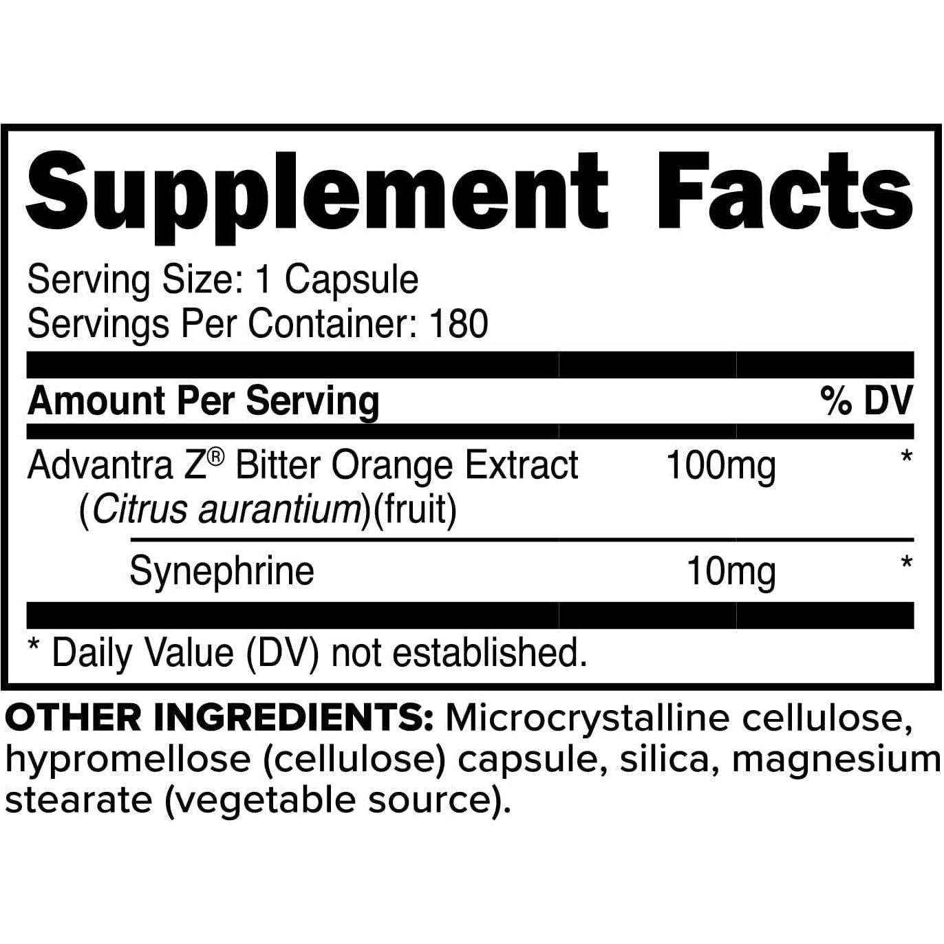 Primaforce Syneburn Supplement, 180 Capsules – Synephrine from ADVANTRA Z