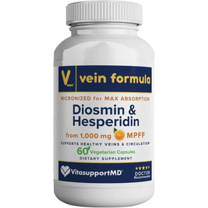 Vein Formula - Diosmin Hesperidin 1000 Mg from MPFF, 60 Capsules, Blood Circulation and Leg Vein Supplements