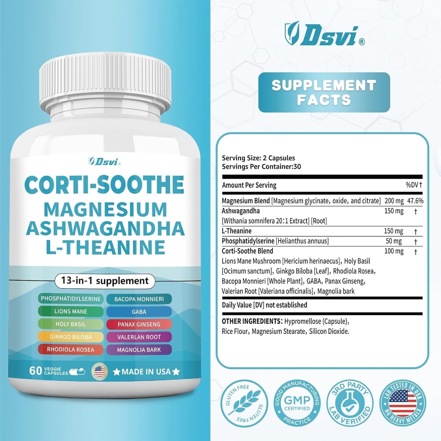 Corti-Soothe-Cortisol Supplement 60 Capsules