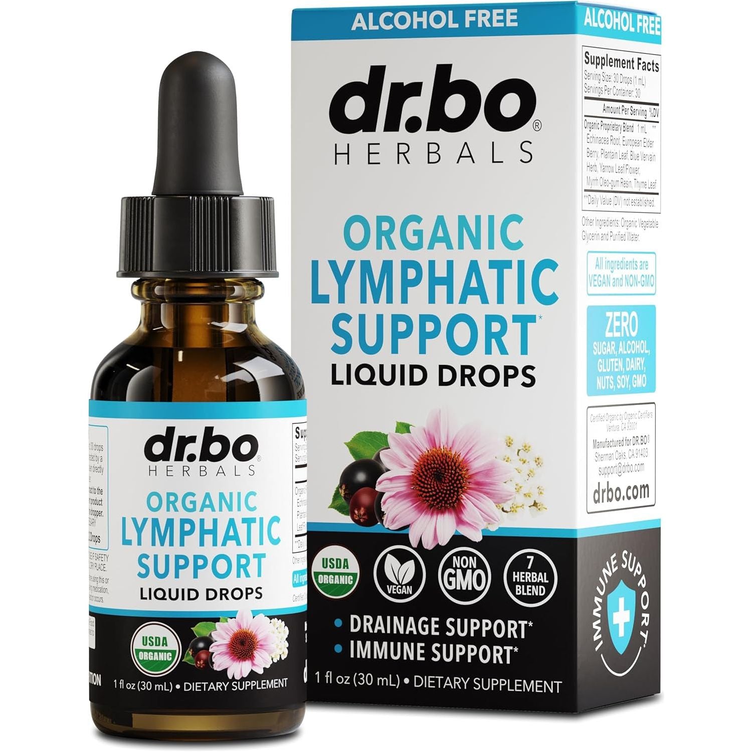 Lymphatic Drainage Supplements Drops for Lymph System Support Supplement (1Oz )
