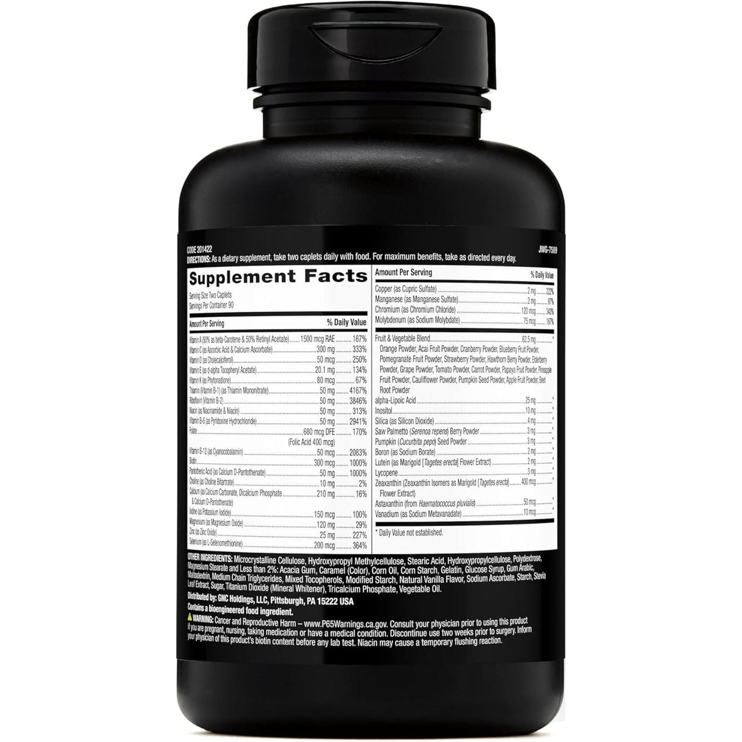 GNC Mega Men Multivitamin | Heart Health, and Immune Support | 180 Count