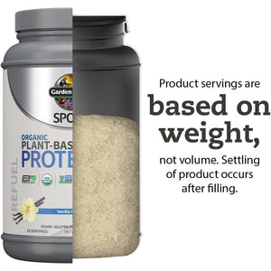 Organic Vegan Protein Powder, Vanilla Protein Powder with Probiotics, Bcaas, 30G Plant Protein 19 Servings