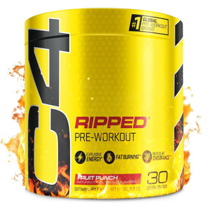 Cellucor C4 Ripped Pre Workout Powder Fruit Punch - Creatine Free + Sugar Free Preworkout - 150Mg Caffeine - 30 Servings