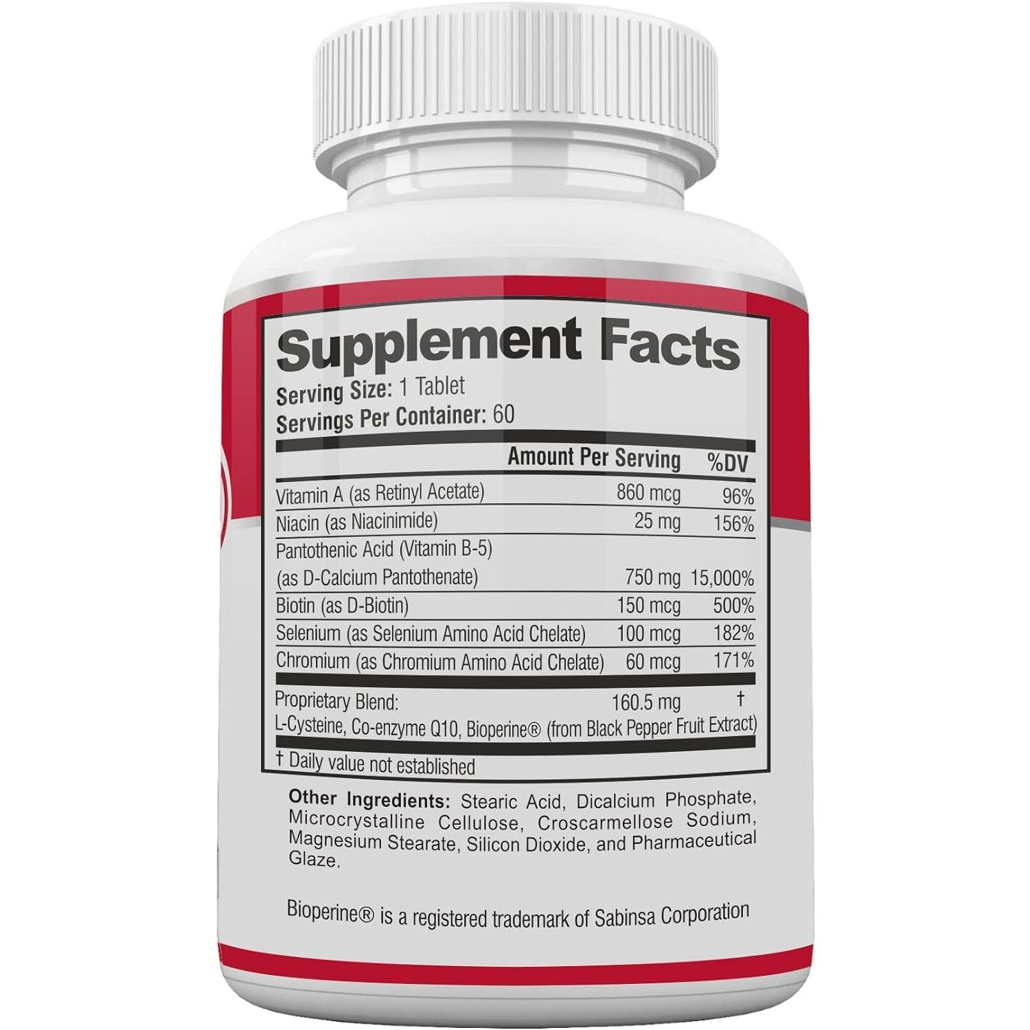 Acne Pills - Clear Oily Skin Vitamins , Hormonal Blemishes, anti Spots & Cystic Acnes 60 Tablets