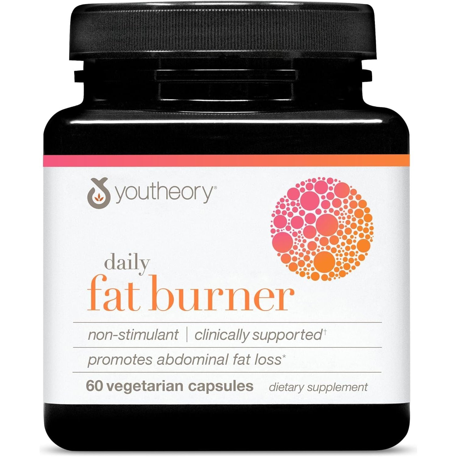 Youtheory Daily Fat Burner - Supports Body Composition & Metabolism - 60 Capsules
