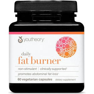 Youtheory Daily Fat Burner - Supports Body Composition & Metabolism - 60 Capsules