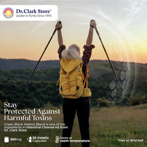 Dr Clark Green Black Walnut Blend - Supports Healthy Intestinal Environment, 360Mg, 50 Gelatin Capsules