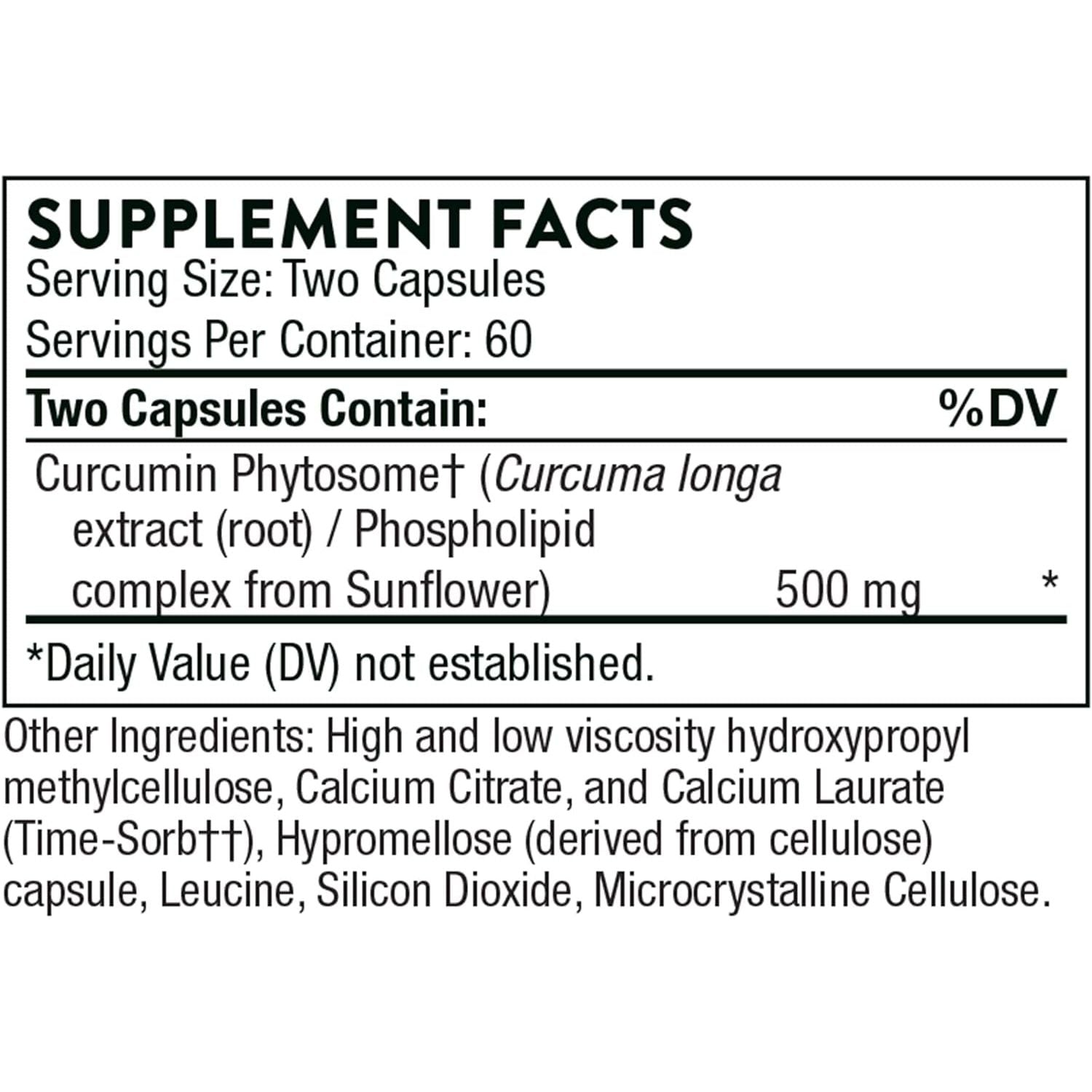THORNE Curcumin Phytosome 500 Mg- Supports Healthy Response in Joints and Muscle - 120 Capsules