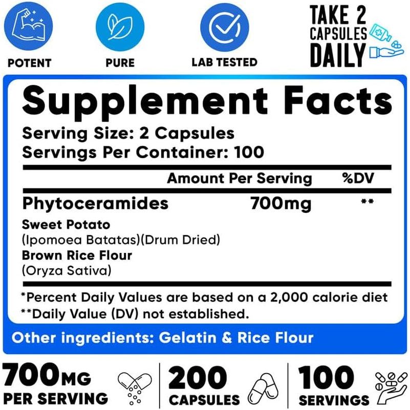 We like Vitamins Phytoceramides 700Mg - Skin Hydration, Repair, Rejuvination 200 Capsules