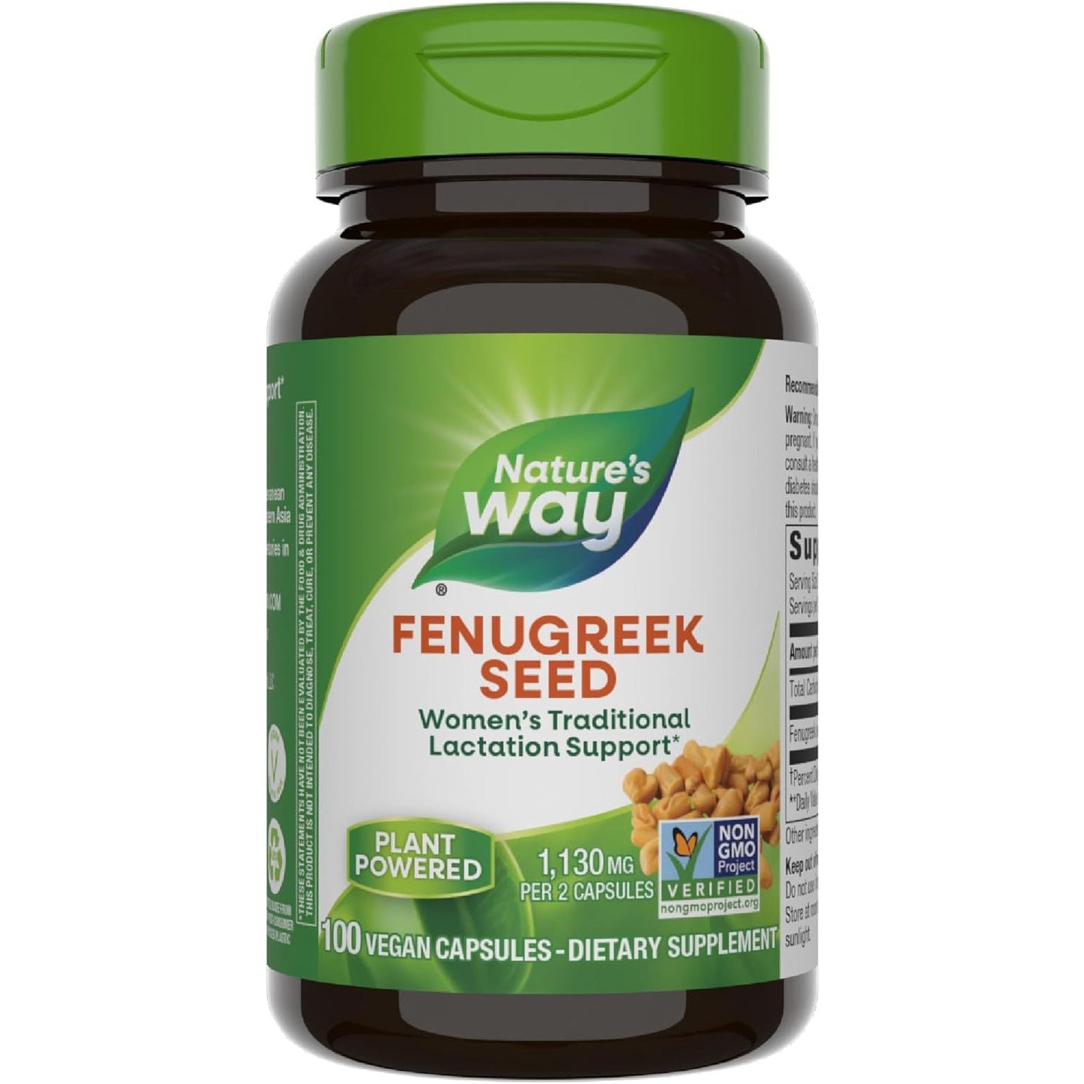 Nature'S Way Fenugreek Seed, Traditional Lactation/Breastfeeding Support* 100 Capsules