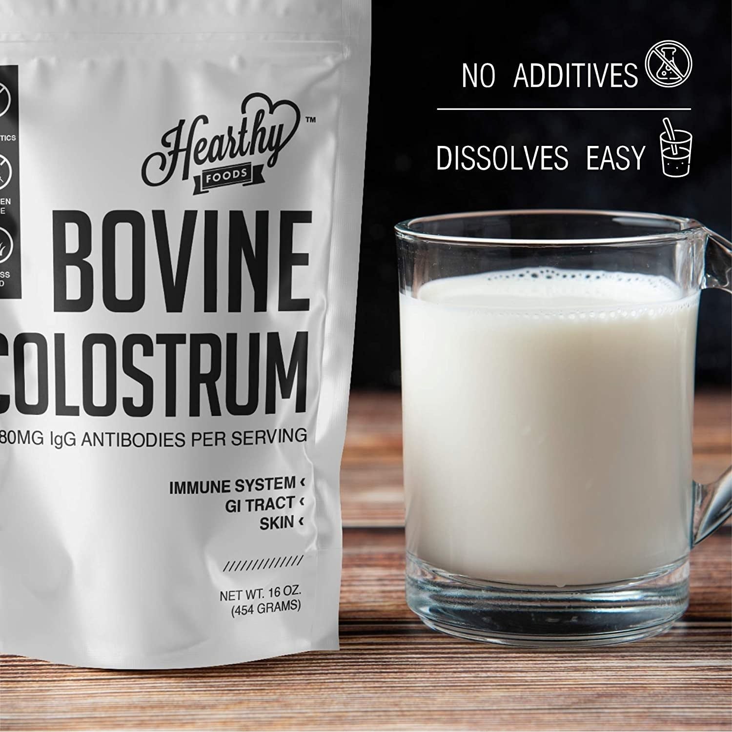 Bovine Colostrum Powder - Upto 30% IGG, Leaky Gut Repair Supplements,  90 Servings