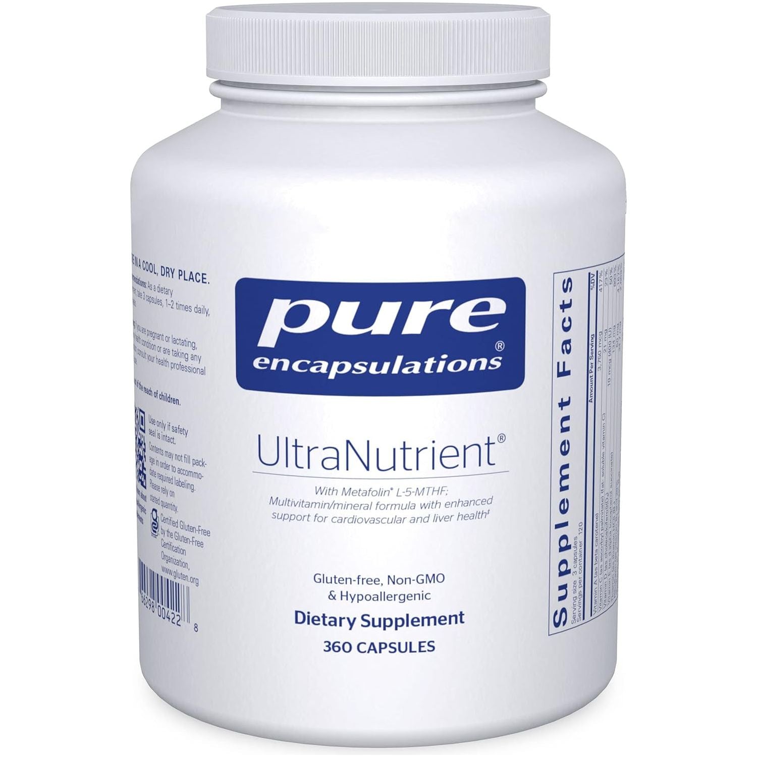 Pure Encapsulations Ultranutrient - Minerals & Multivitamins - Supports Liver & Heart Health 360 Capsules