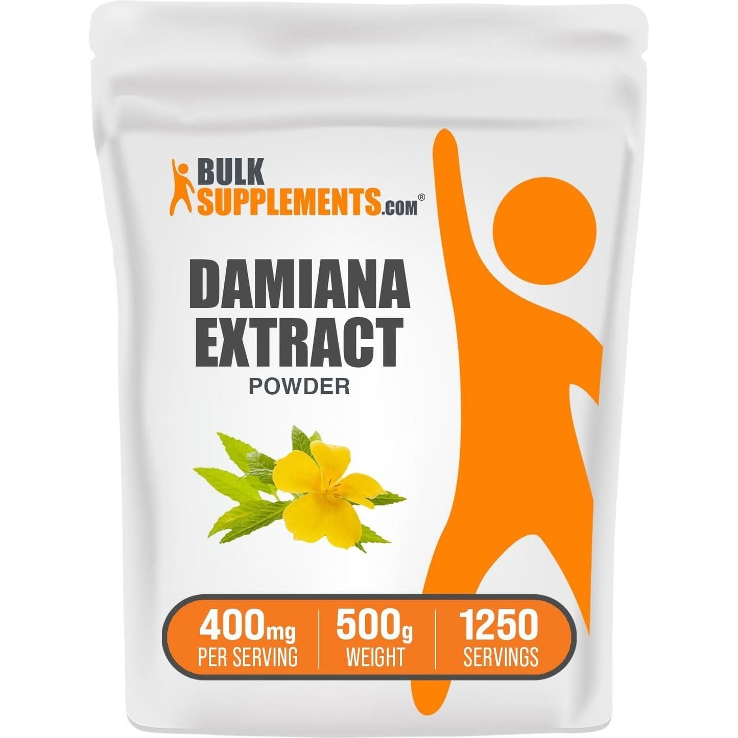 Bulksupplements.Com Damiana Extract Powder -  Herbal Supplement, 400Mg, 500G (1.1 Lbs)