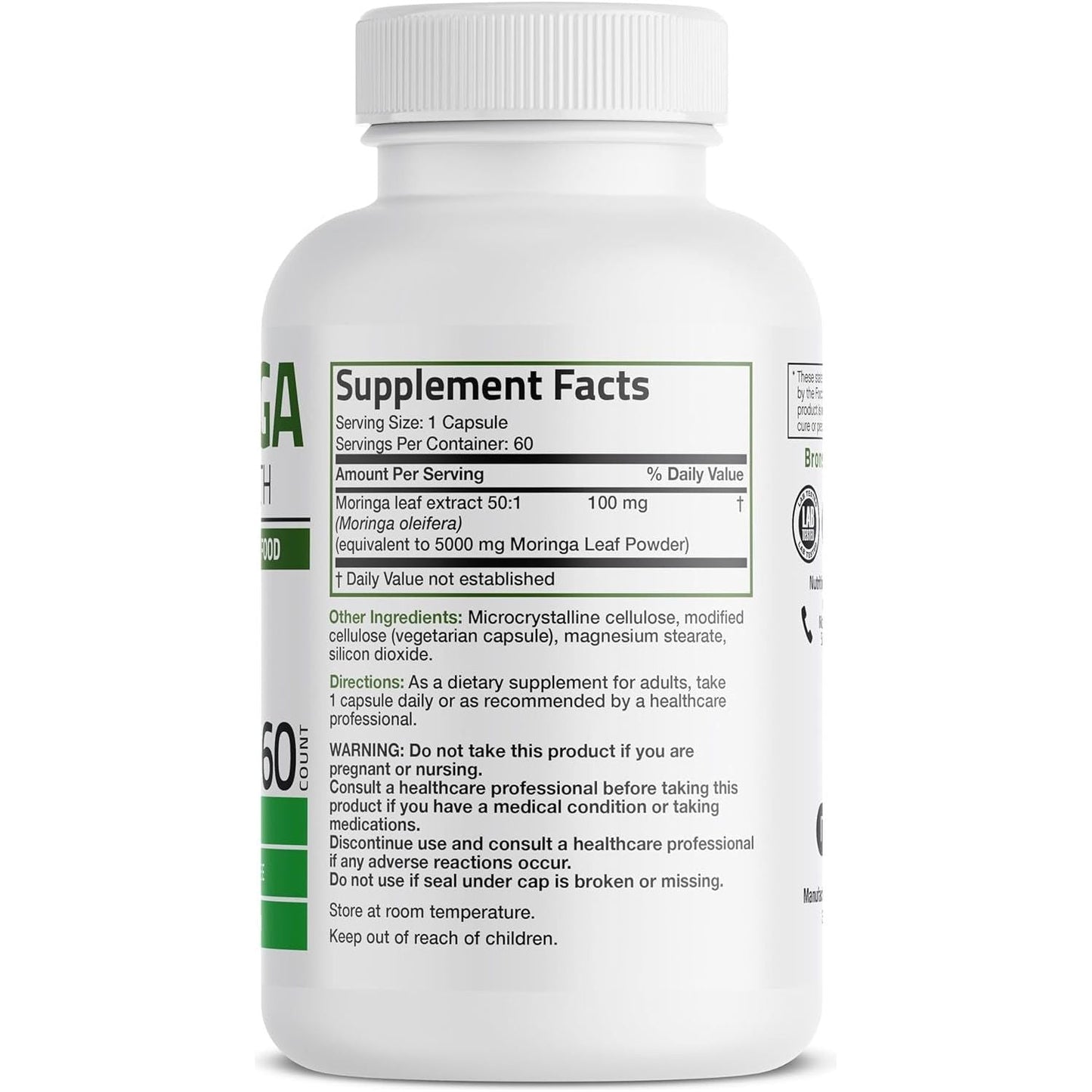 Bronson Morgina Extra Strength Complete Green Superfood, Non-Gmo, 60 Vegetarian Capsules