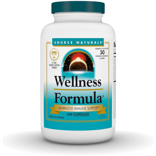 Source Naturals Wellness Formula Bio-Aligned Vitamins & Herbal Defense Advanced Immune Support* 240 Capsules