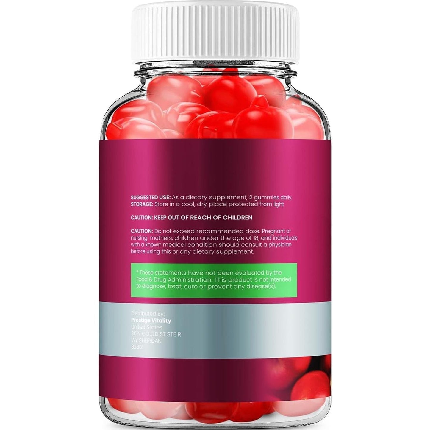 Purexketo ACV Gummies Dietary Supplement (60 Gummies)