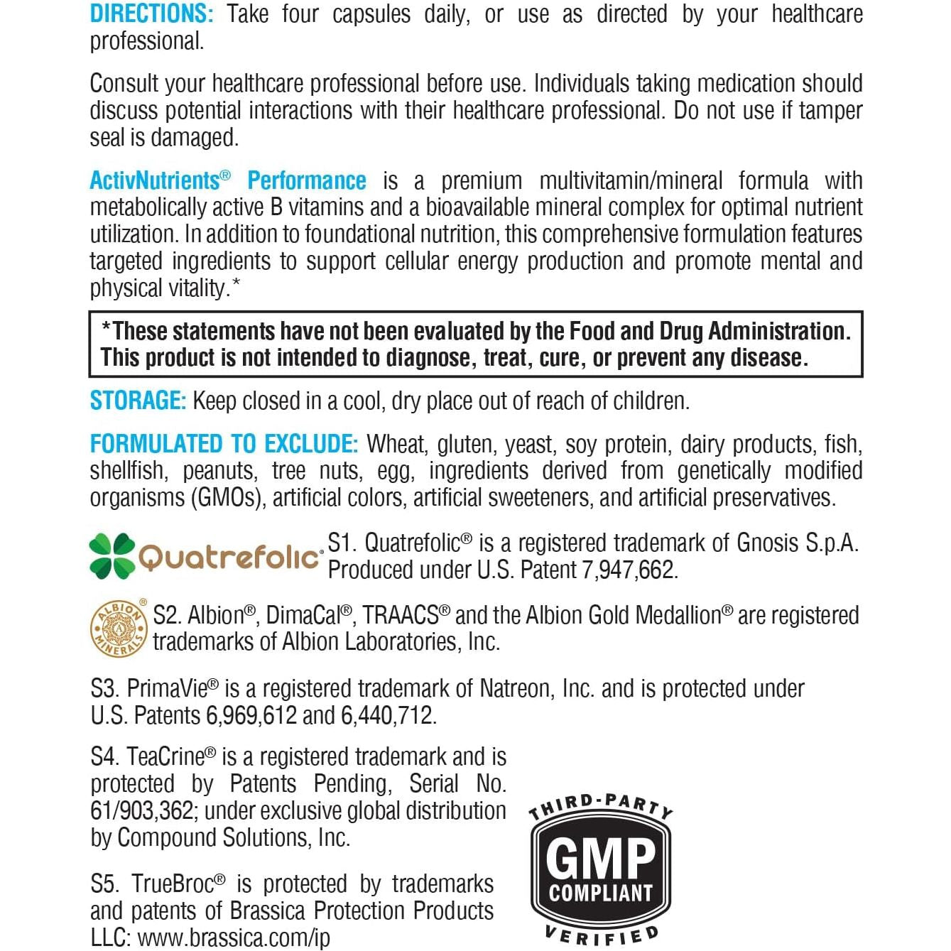 XYMOGEN Activnutrients Performance - Multivitamin/Multimineral for Energy Support (120 Capsules)