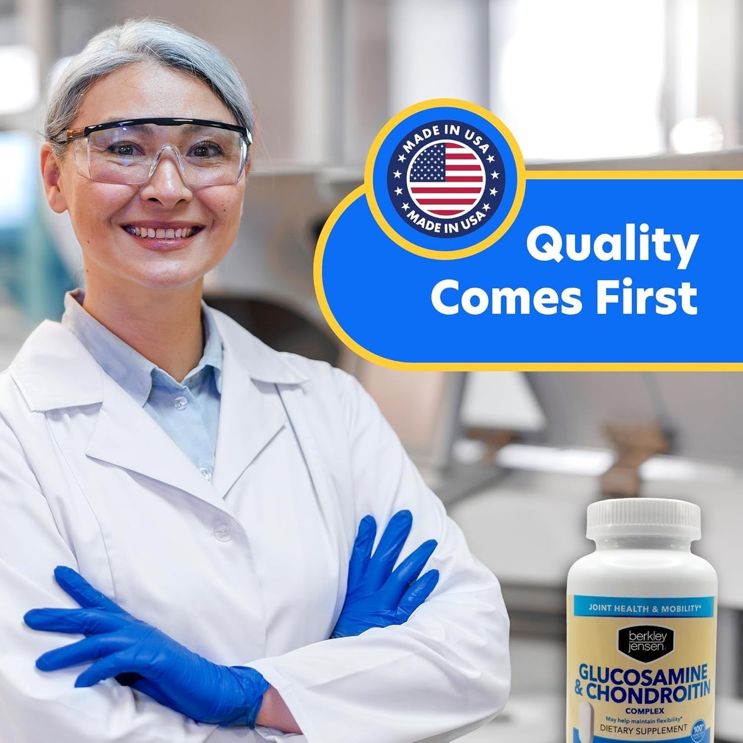 Berkley Jensen Glucosamine Chondroitin MSM Boswellia Complex 200 Caplets