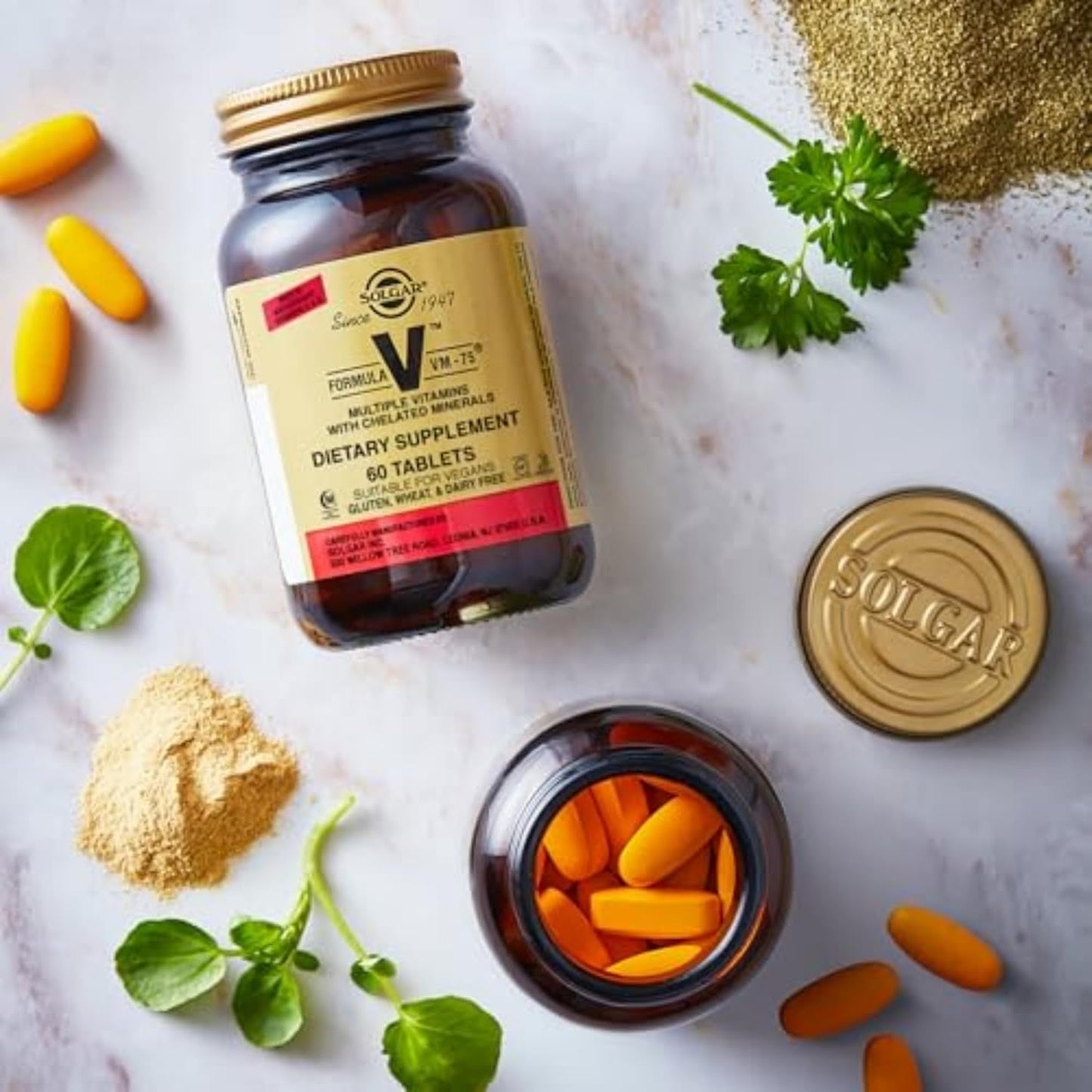 Solgar Formula VM-75, 90 Tablets - Multivitamin with Chelated Minerals - Vitamin A, B6, B12, C, D, E - Biotin, Magnesium, Calcium, Iron, Zinc, - Vegan, Gluten Free, Dairy Free, Kosher - 90 Servings