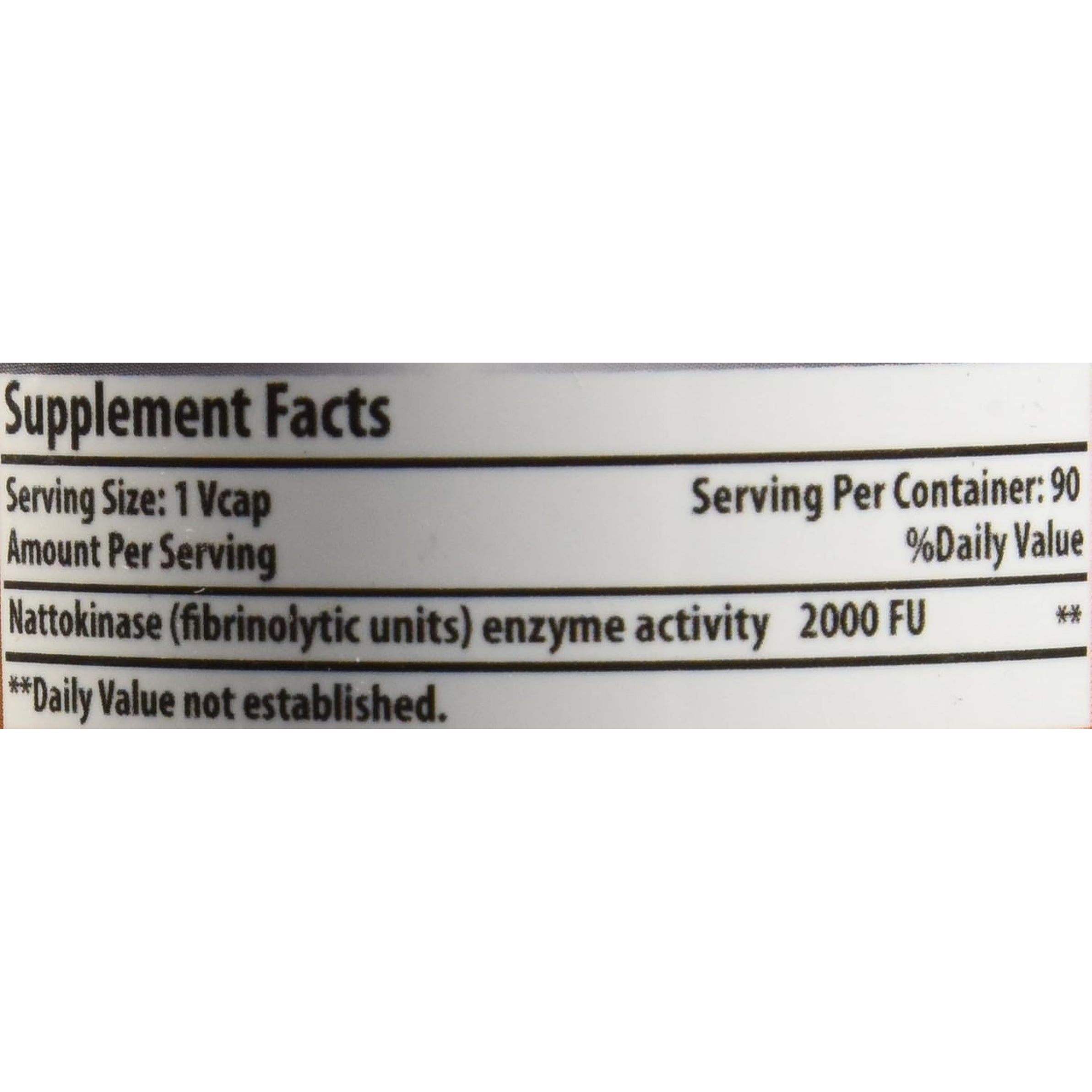 Amazing Formulas Nattokinase Dietary Supplement 100Mg 90 Veggie Capsules | 2000 FU | Made in USA | Ideal for Vegetarians
