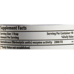 Amazing Formulas Nattokinase Dietary Supplement 100Mg 90 Veggie Capsules | 2000 FU | Made in USA | Ideal for Vegetarians