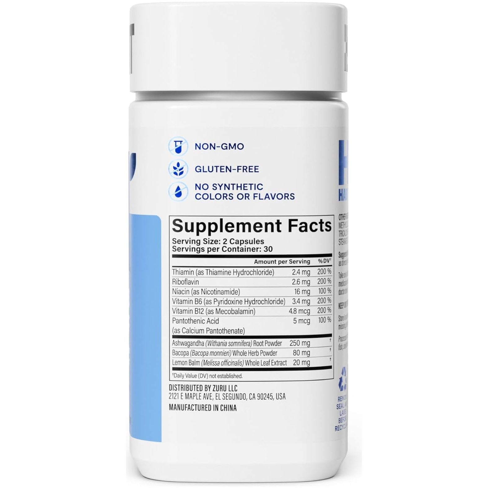 Habit Stress Relief Supplement - New Look, Supports Relaxation & Mood Balance (60 Capsules)