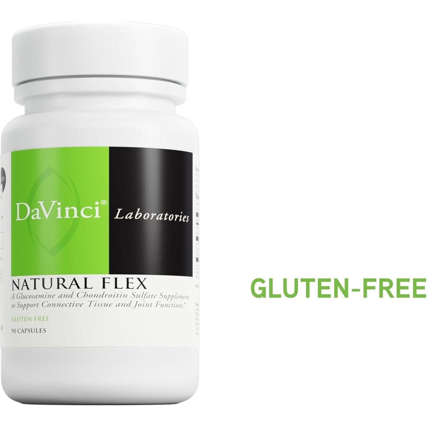 DAVINCI Labs Natural Flex - a Glucosamine and Chondroitin Sulfate Supplement to Support Connective Tissue and Joint Functions 90 Capsules