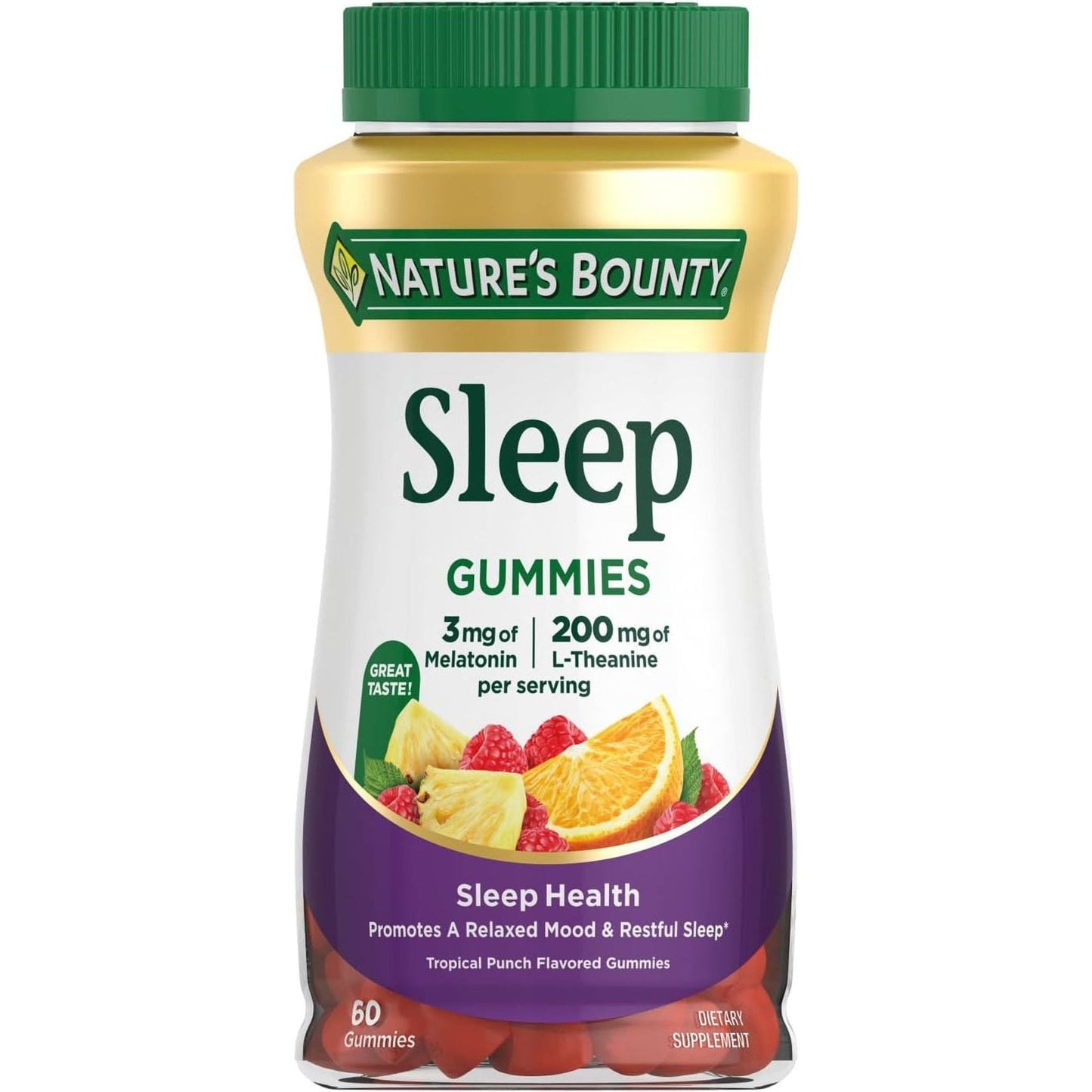 Nature'S Bounty Sleep Gummies, 3Mg Melatonin 60 Count