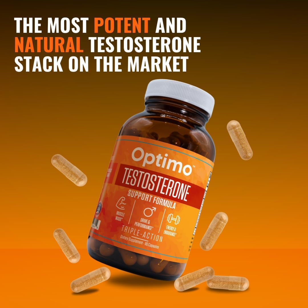 Testosterone Booster Supplement with Tongkat Ali, Tribulus, Fenugreek, Ashwagandha, Maca, Boron, Zinc, VIT D, DAA - 90 Capsules