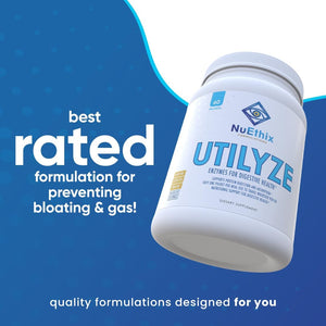 Nuethix Formulations Utilyze Enzymes for Digestive Wellness, Nutrient Absorption, 60 Travel Packets