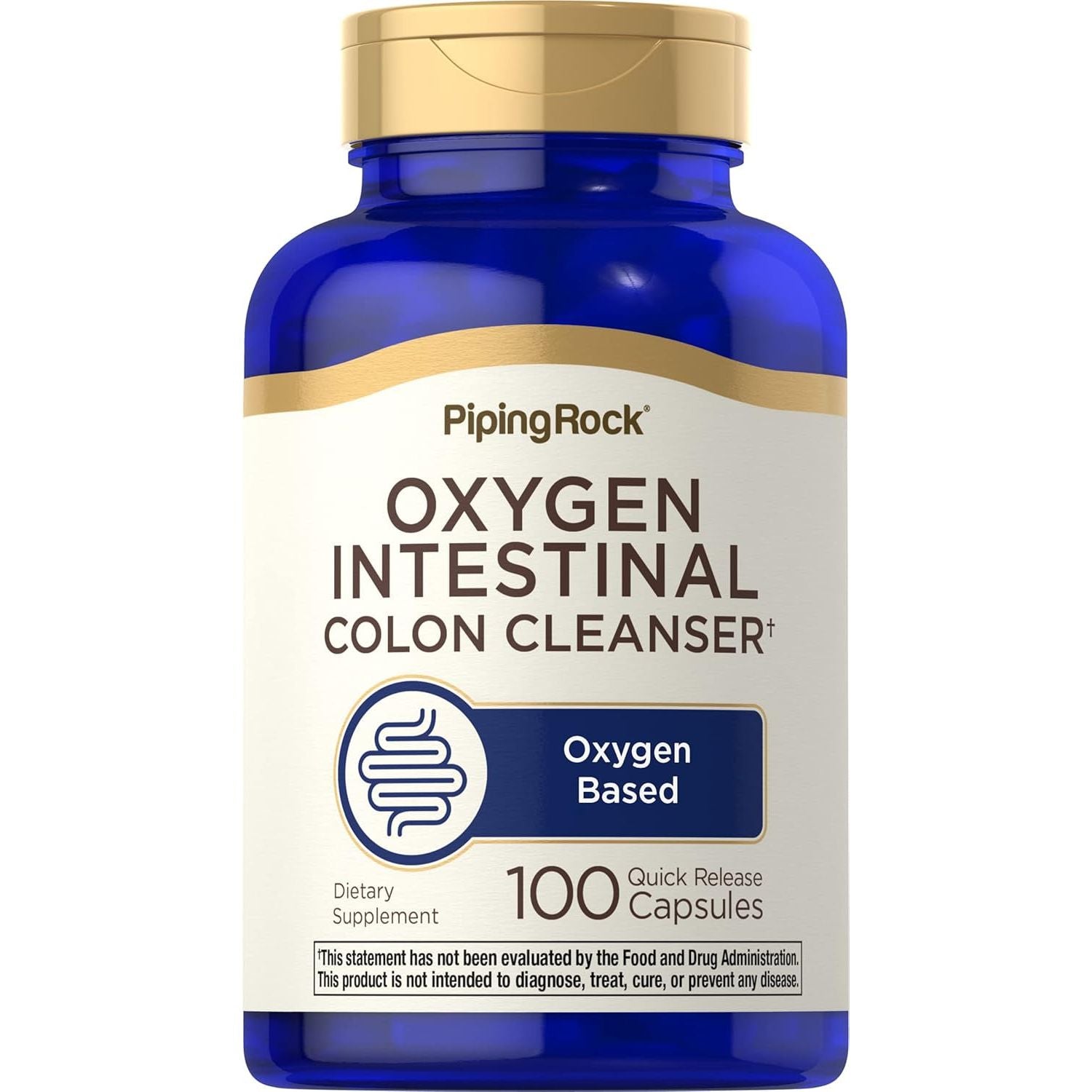 Piping Rock Colon Cleanse | 100 Capsules | Oxy-Tone Oxygen Intestinal Cleanser