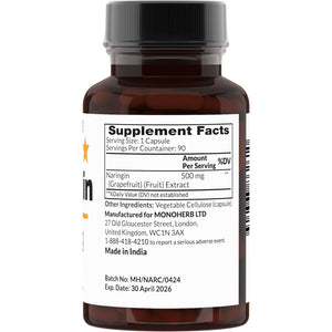 Naringin 500 Mg - 90 Veg Capsules - 90 Servings