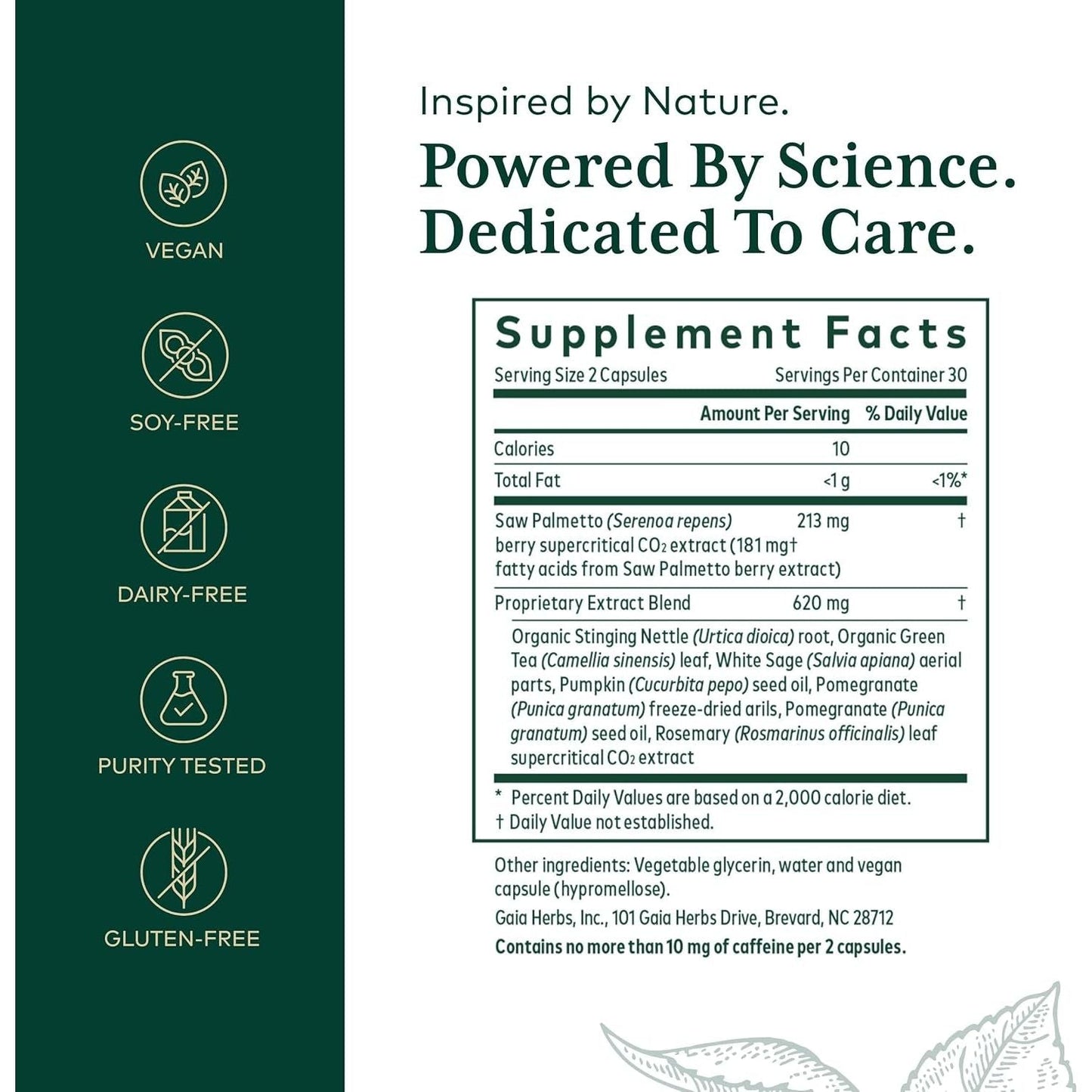 Gaia Herbs Pro Prostate Support - with Saw Palmetto, Stinging Nettle & More - 60 Vegan Liquid Phyto-Capsules