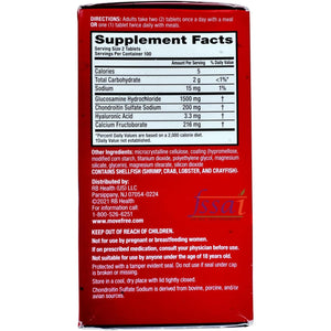 Move Free Advanced, 170 Tablets - Joint Health Supplement with Glucosamine and Chondroitin