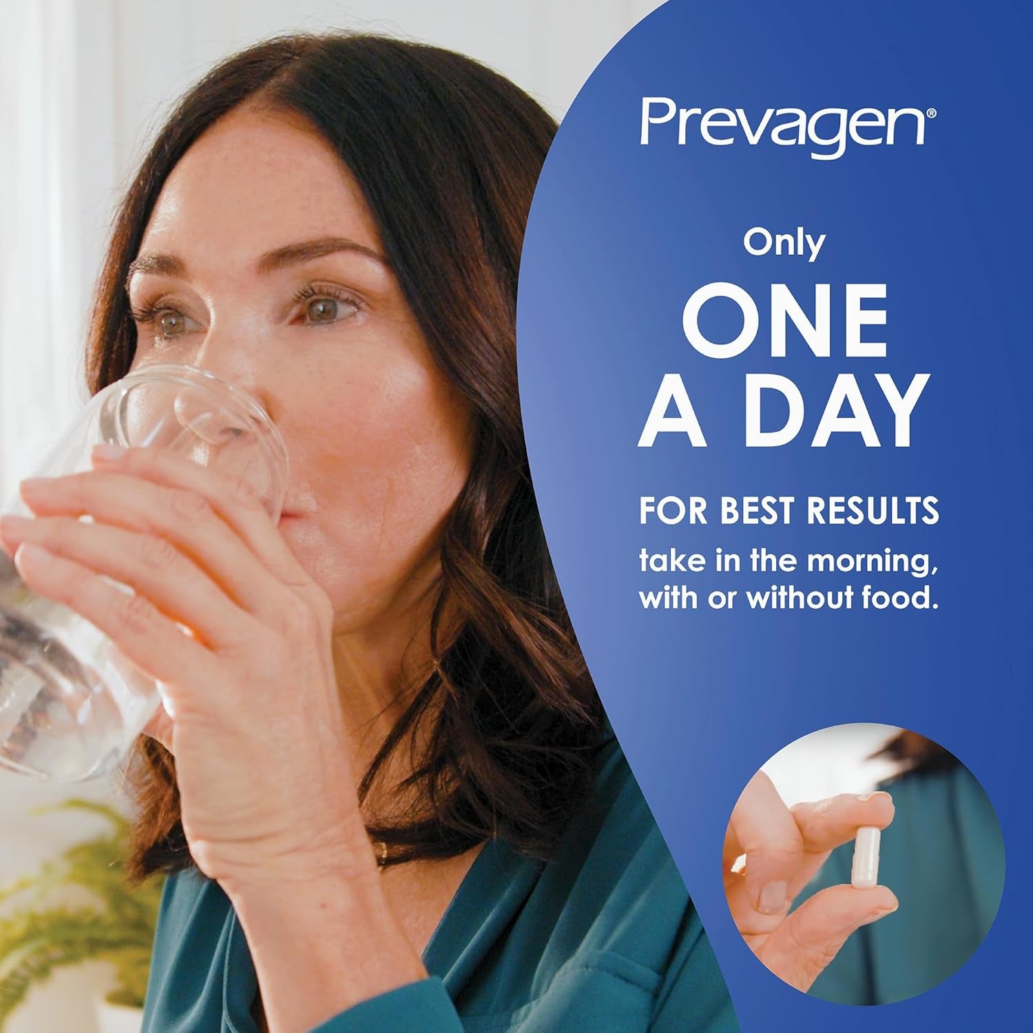 Prevagen Regular Strength 10Mg, 60 Capsules with Apoaequorin & Vitamin D and 7-Day Pill Minder