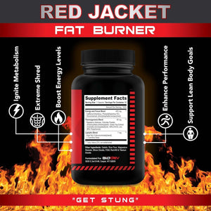 Red Jacket Thermogenic Fat Burner –  Weight Loss Pills for Energy Boost, Metabolism Ignite, Extreme Shred, and Focus