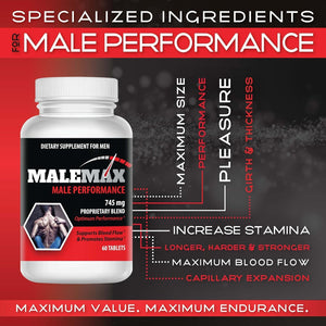 Perform- Male Supplement- Men Add 1-3 Inches Fast- All Natural, No Banned Substances- 60 Tablets