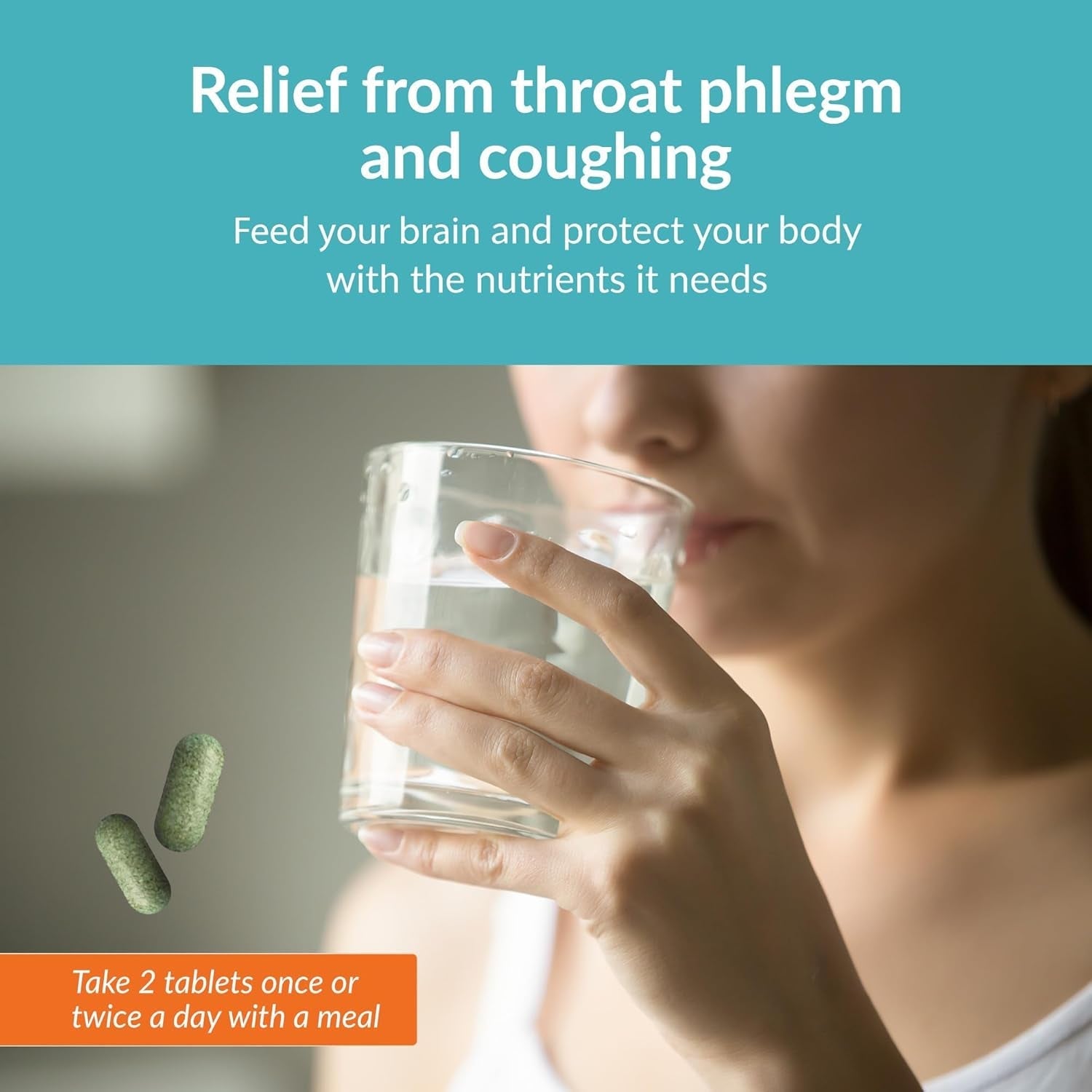 SANE MD Vitaae - Throat Phlegm, Coughing, and Brain Support - Citicoline Supplements for Respiratory, Throat, and Brain Health