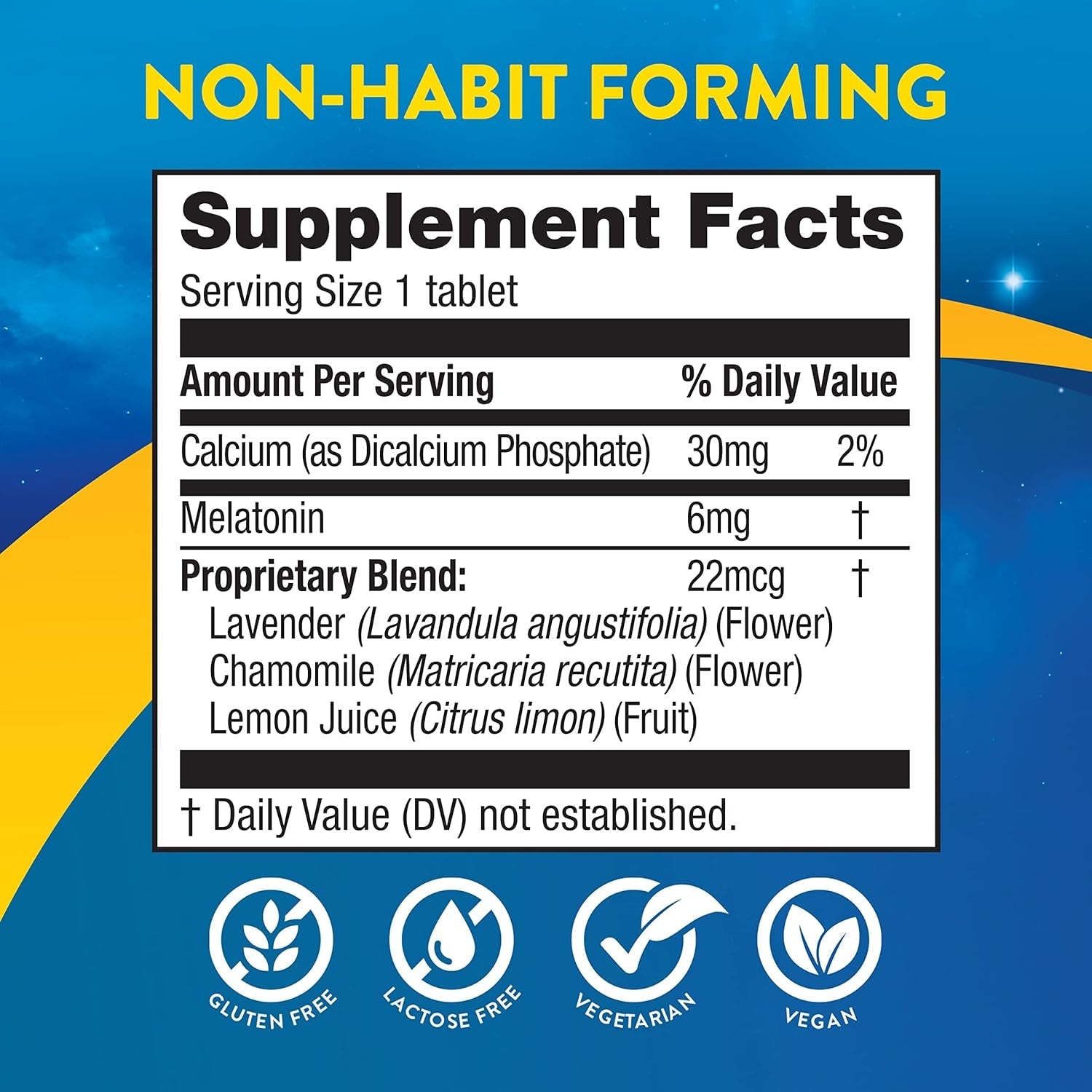 Midnite Extended Release Medium Dose 6 Mg Melatonin Sleep Aid 30 Tablets