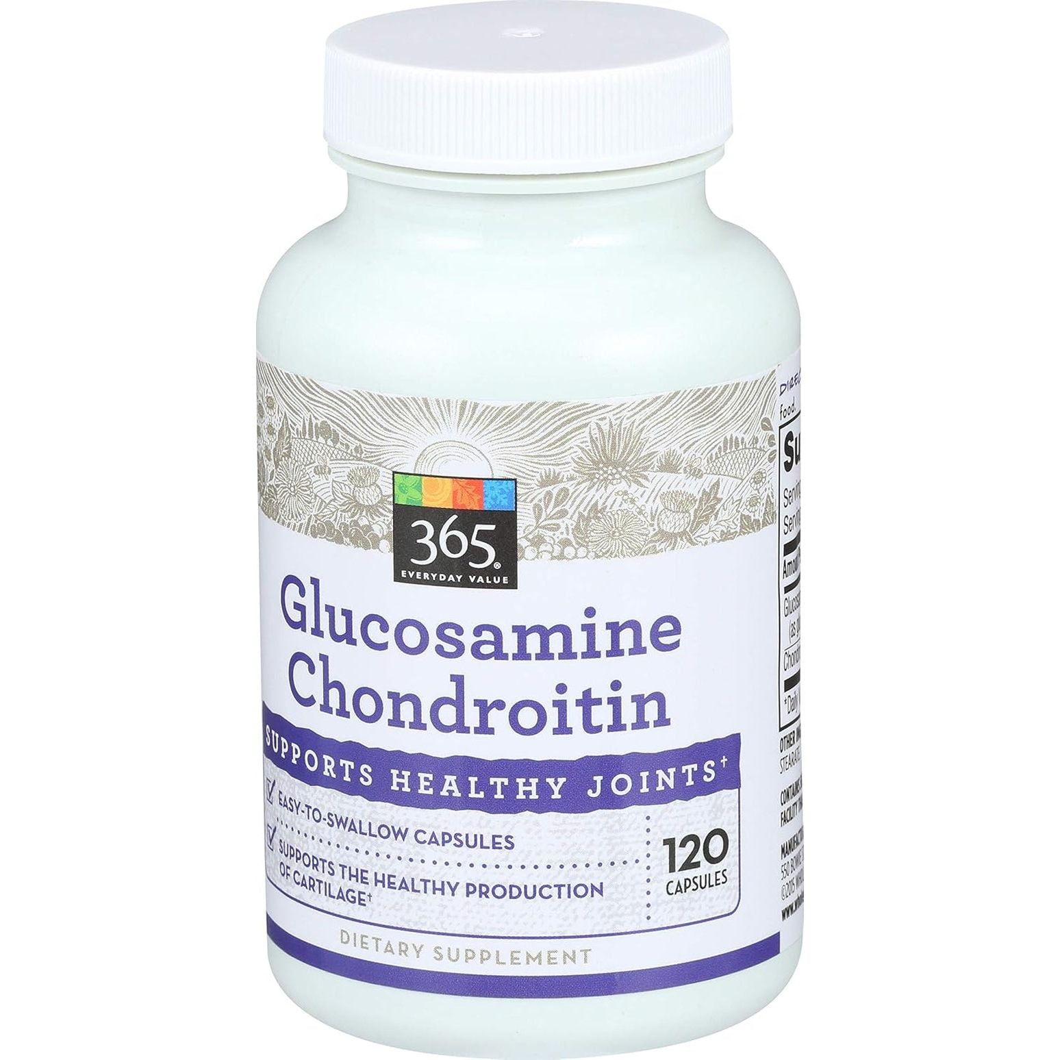 365 Everyday Value, Glucosamine Chondroitin, 120 Ct