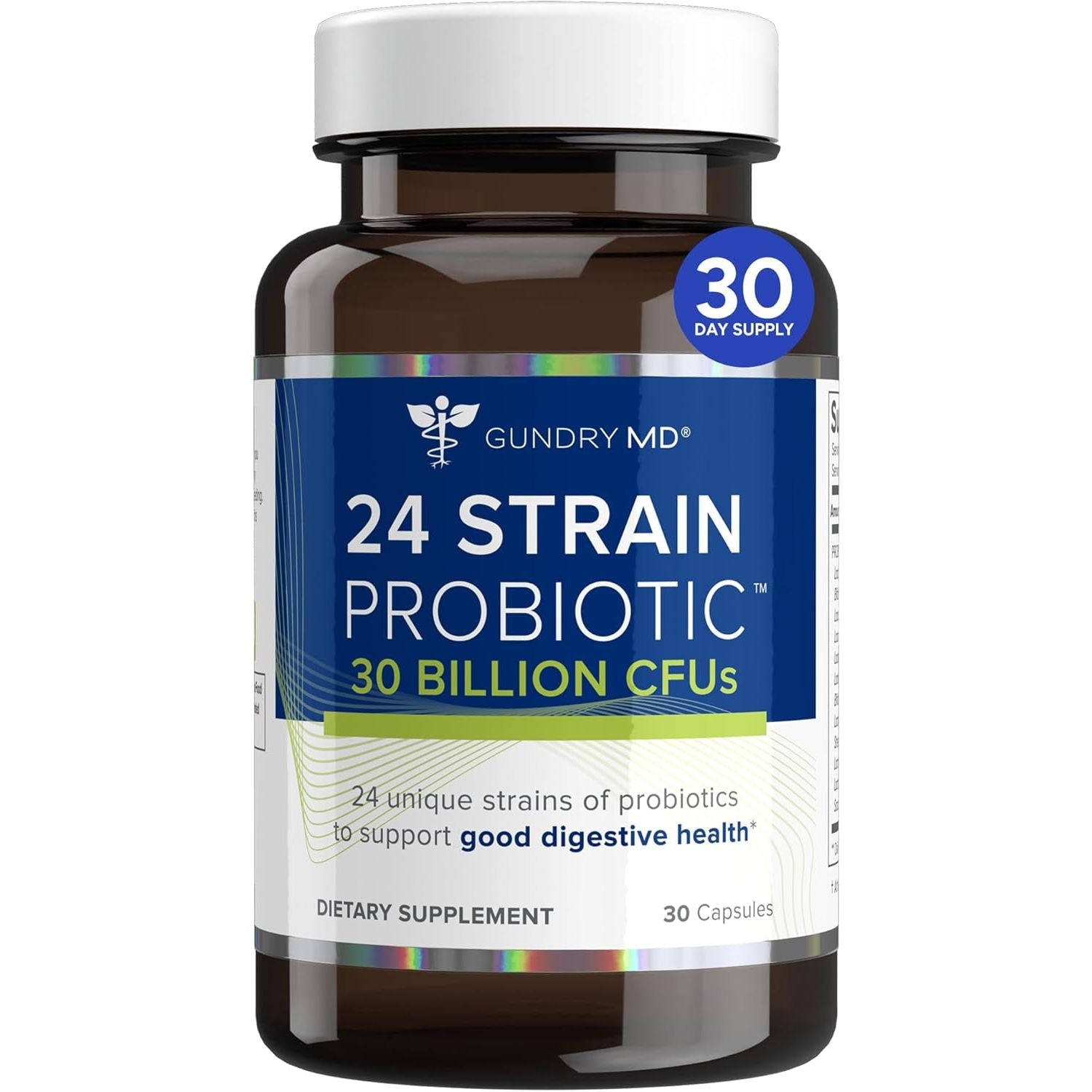 Gundry MD® 24 Strain Probiotic with 30 Billion Cfus, 30 Count
