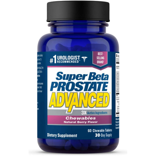 Super Beta Prostate Advanced Chewables - Prostate Support Supplement for Men'S Health (60 Chewables)