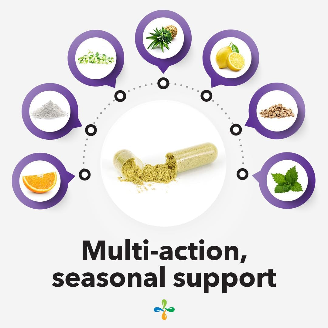 Breathe-X - Allergy & Sinus Relief Supplement - Non-Drowsy & Fast-Acting - 90 Capsules