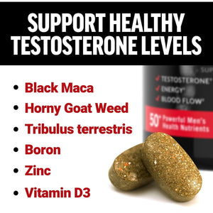 FORCE FACTOR Test X180 Multivitamin, Testosterone Booster Supplement, Support Muscle, Strength, Performance & Vitality 120 Tablets
