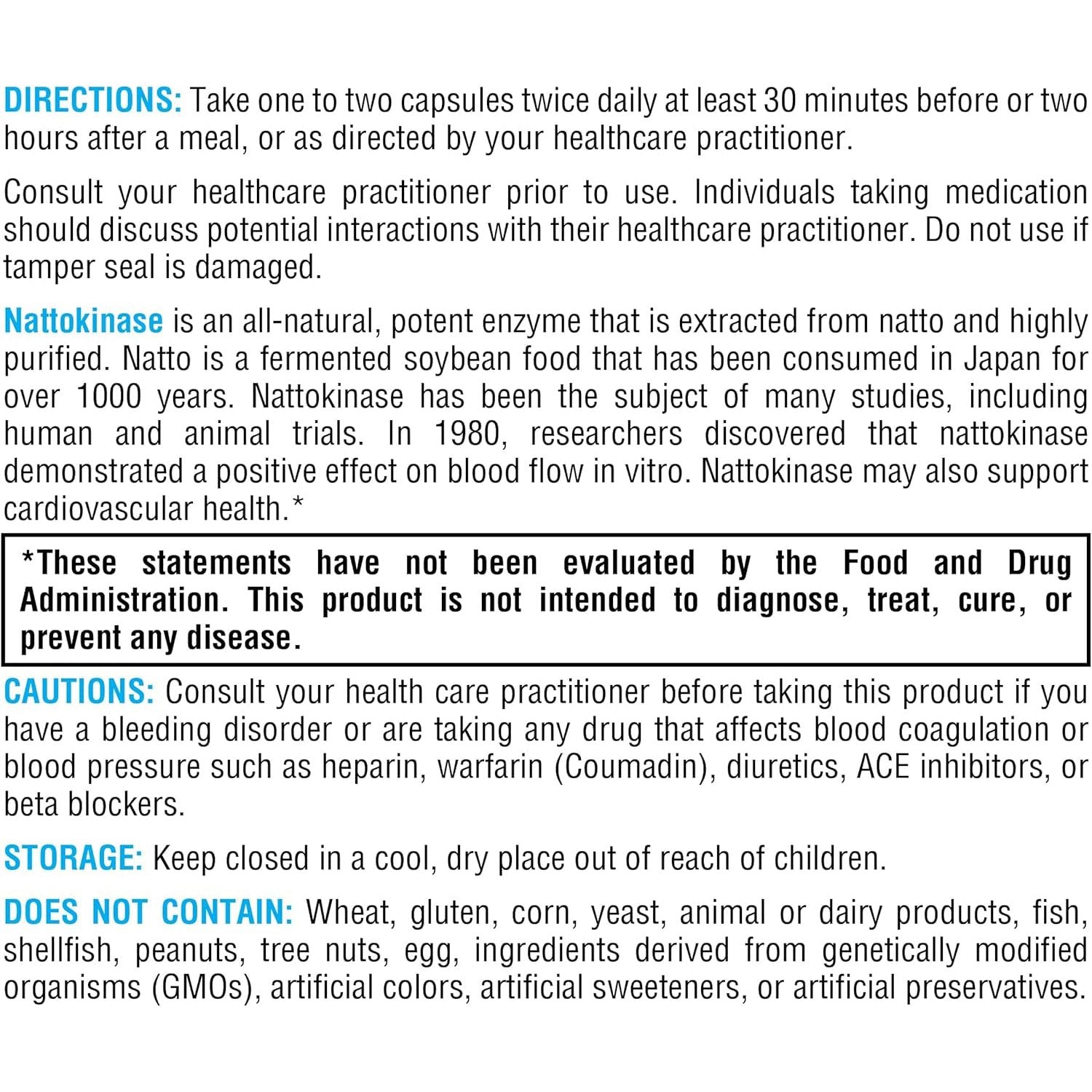 XYMOGEN Nattokinase - Nattokinase 2000 FU for Heart Health, Blood Circulation Support (120 Capsules)