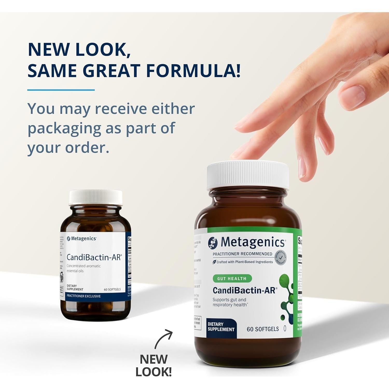 Metagenics Candibactin-Ar - Concentrated Aromatic Essential Oils -  Gut Health Supplements* 60 Softgels