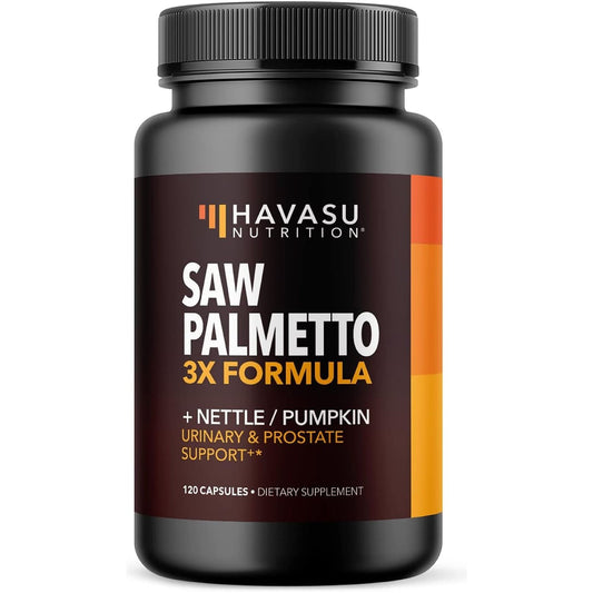 Saw Palmetto Supplement with Stinging Nettle and Pumpkin Seed Extract - DHT Blocker Urinary Health and Prostate Support for Men