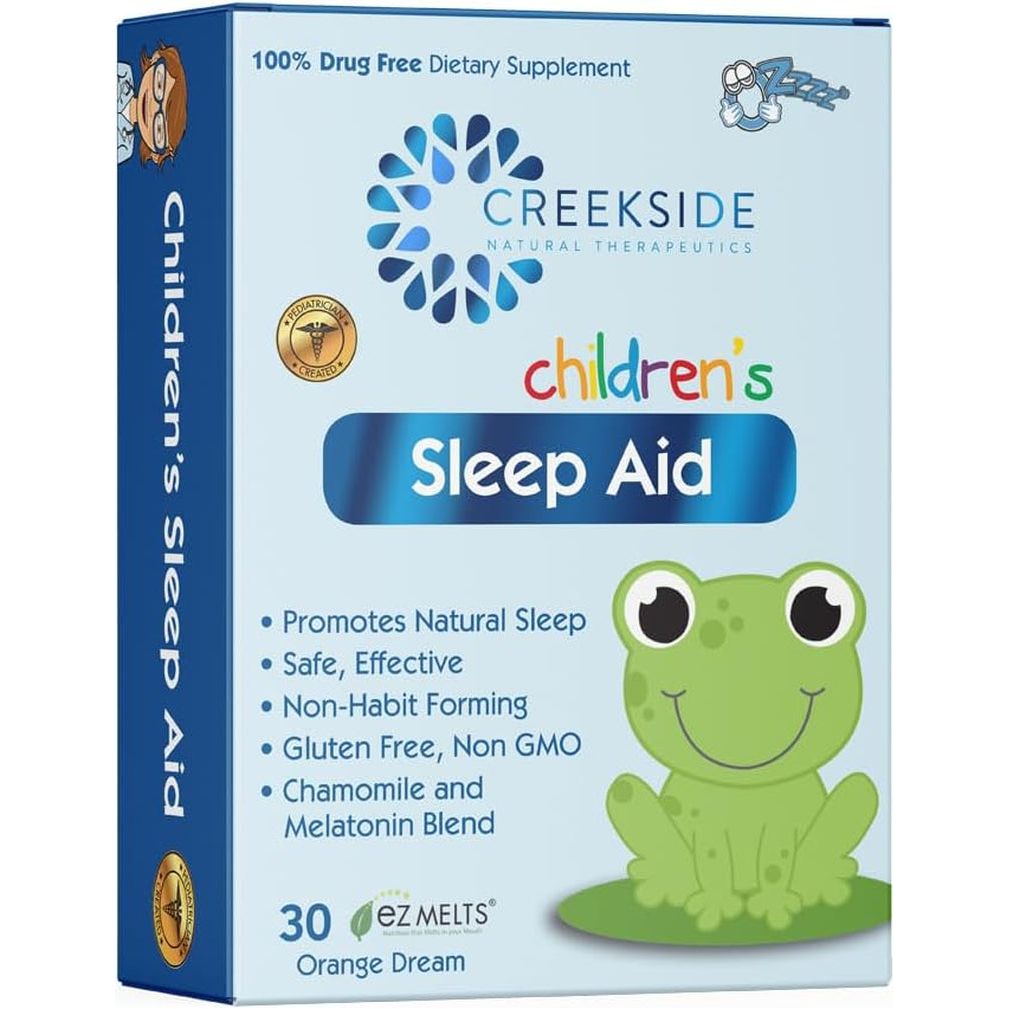 Creekside Naturals Children’S Sleep Aid with Melatonin and Chamomile 30 EZ Melt Tablets
