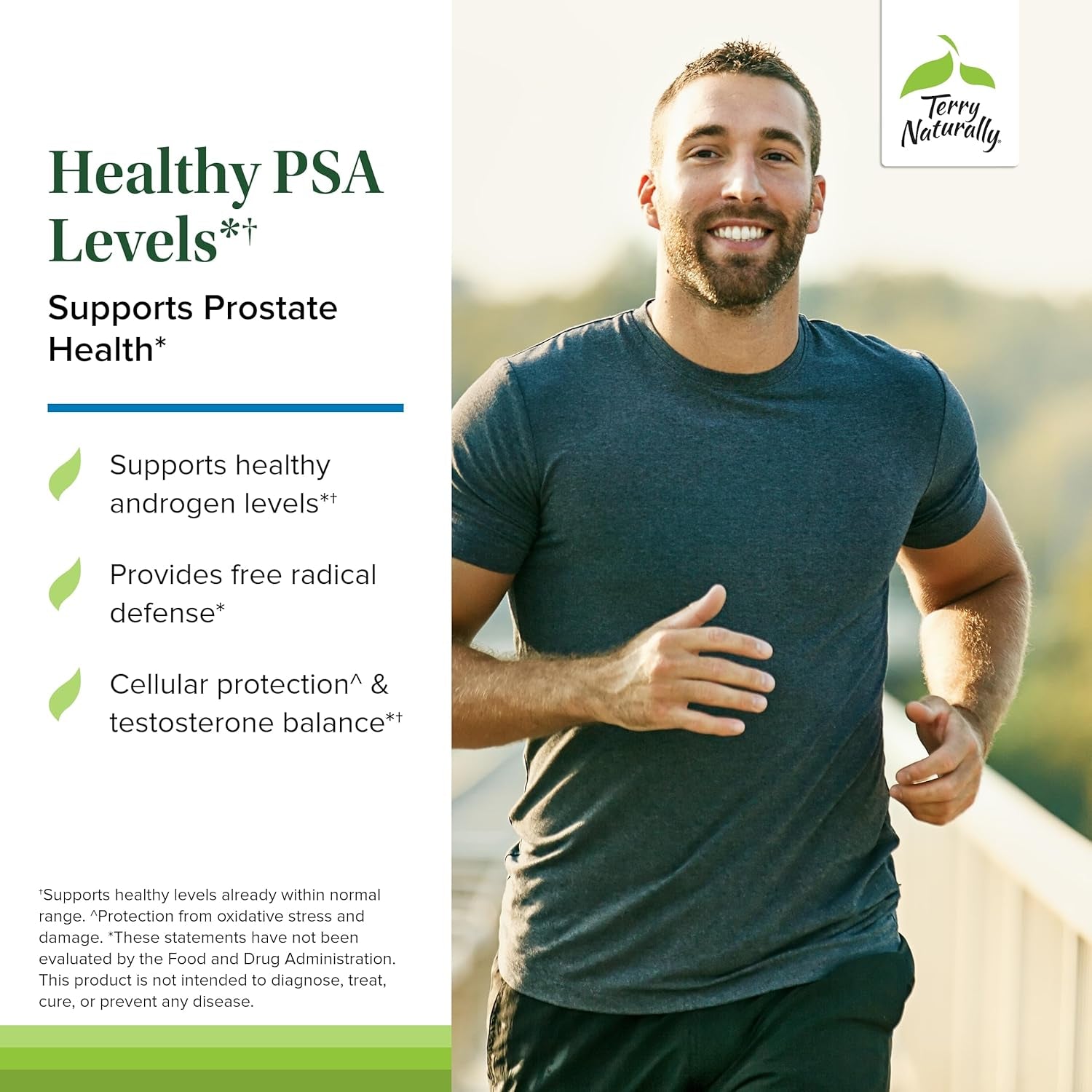 Terry Naturally Healthy PSA Levels for Healthy Prostate & Hormone Balance Support - 60 Softgels