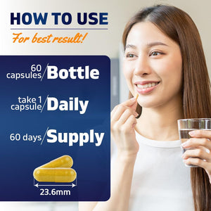 Vitamatic Berberine Supplement 500Mg - 60 Vegetable Capsules - Made in the USA 